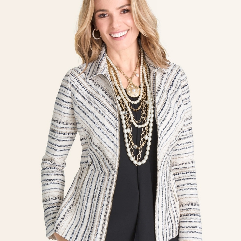 CHICOS TWEED  JACKET